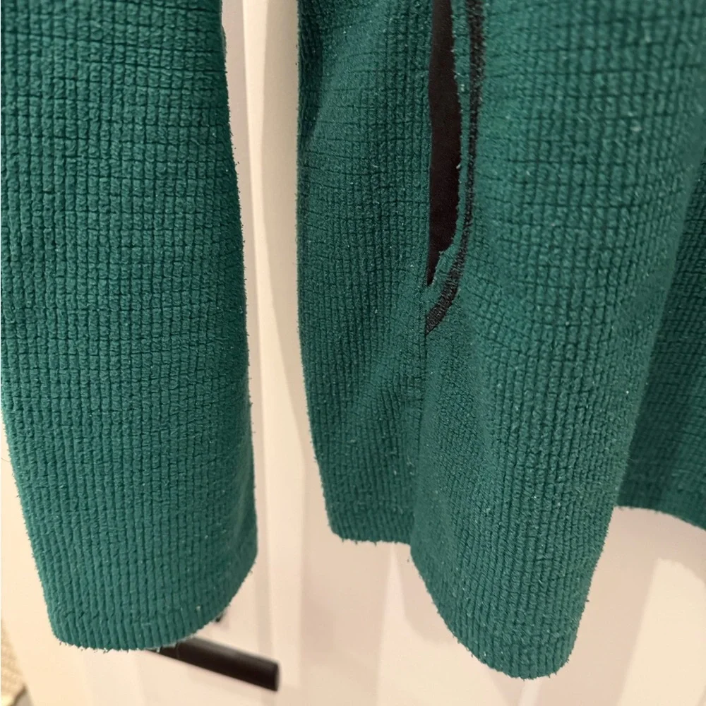 Men's Melanzana Micro Grid Hoodie v1, Large, Green - Picture 7 of 8